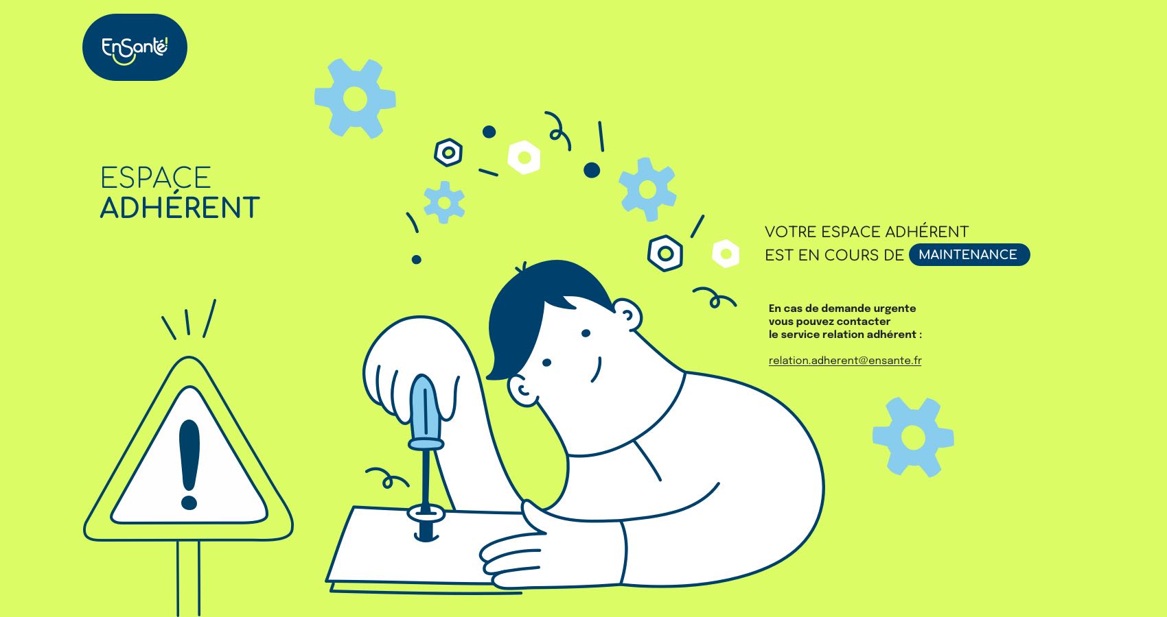Votre espace adhérent est en cours de maintenance