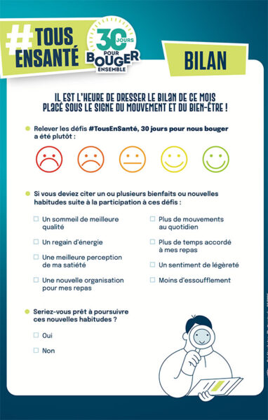 HYGIÈNE DE VIE Fiche bilan