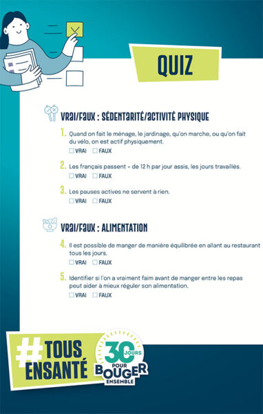 HYGIÈNE DE VIE Quiz